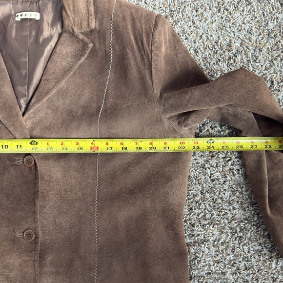 Wilson’s Leather Vintage Brown Suede Women's Blazer - Picture 7 of 9